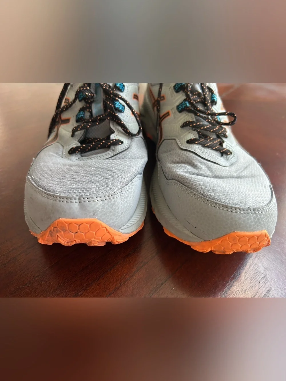 Asics Gray and Orange Men's Sneakers size 10